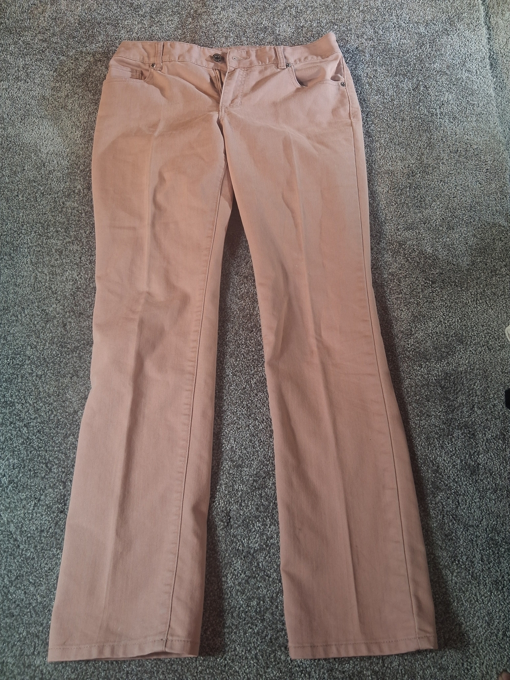 Chicos Platinum Straight Leg Jeans